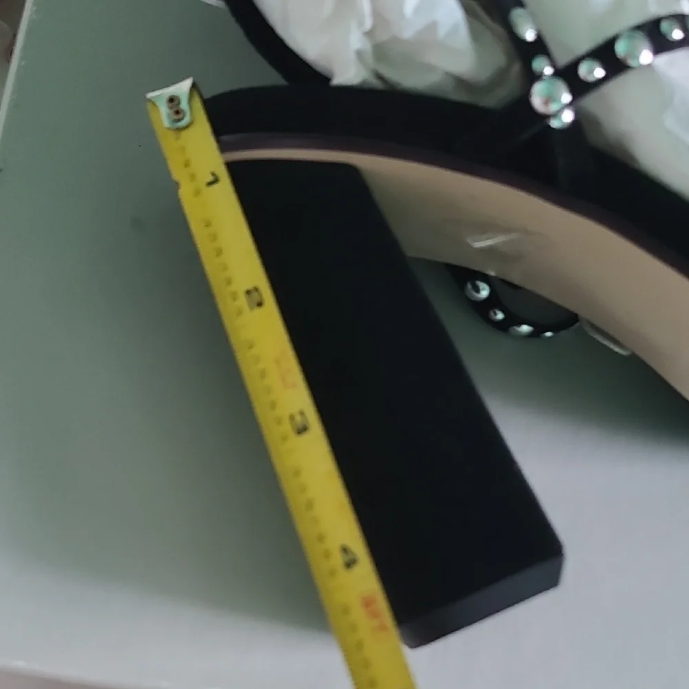 Giancarlo Paoli Black Studded Sandals NWB